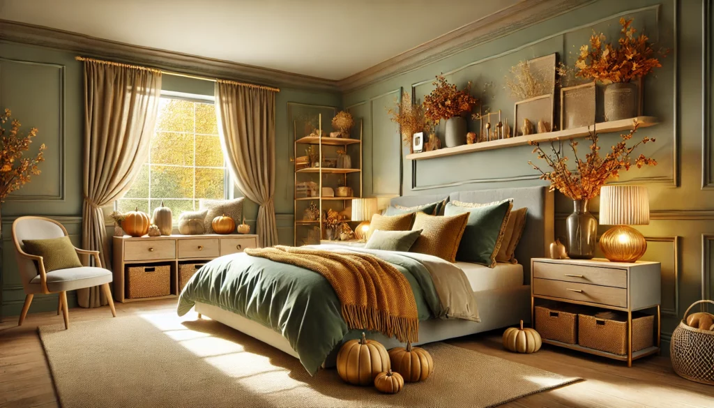 chambre décoration automne