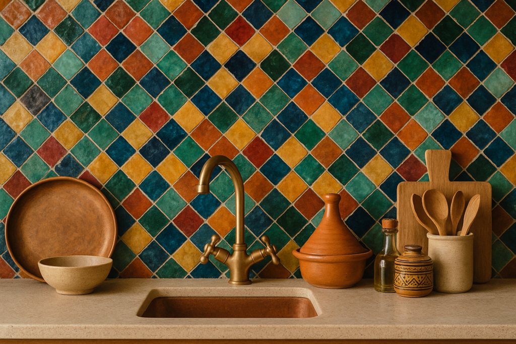 Plan de travail cuisine marocaine