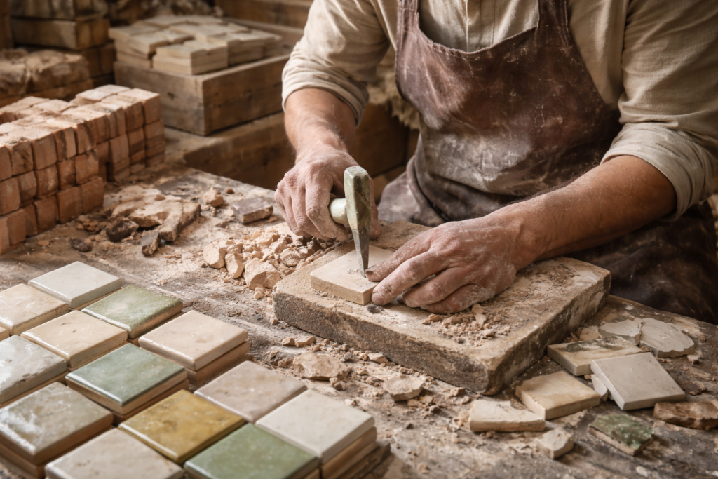 création artisanale zellige